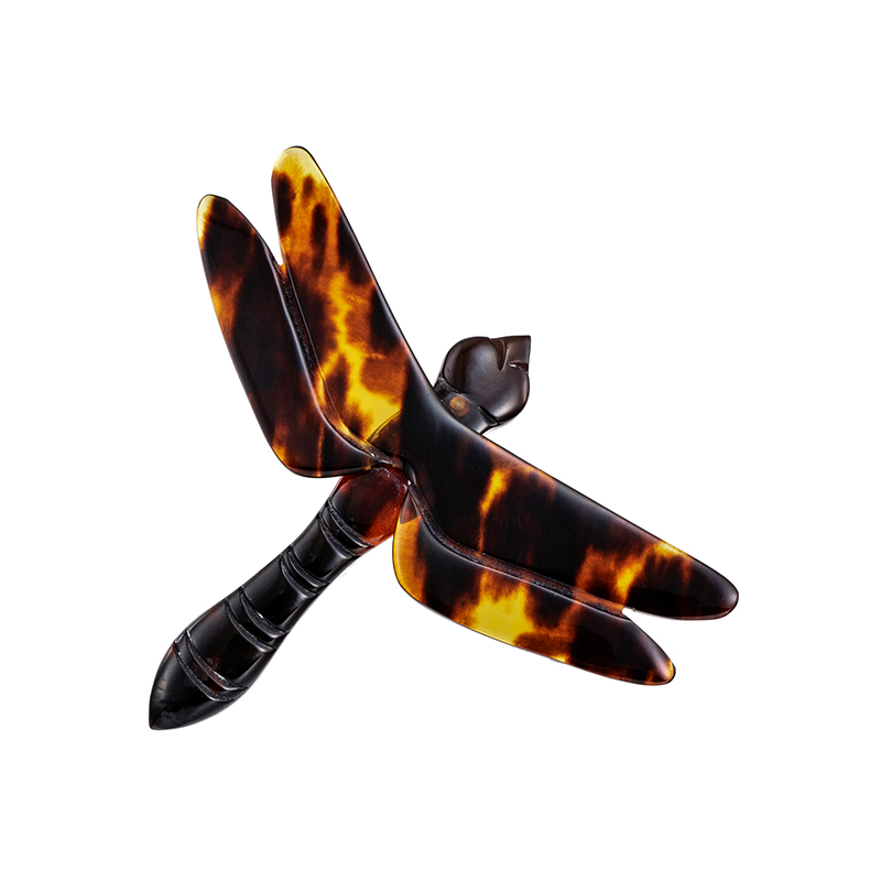 SV 本べっ甲 トンボ ブローチ