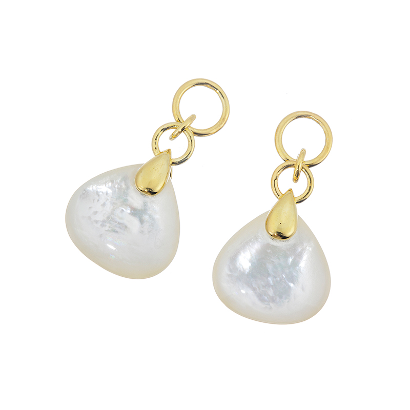 パラジウムシルバー950 白蝶貝 Mia チャーム