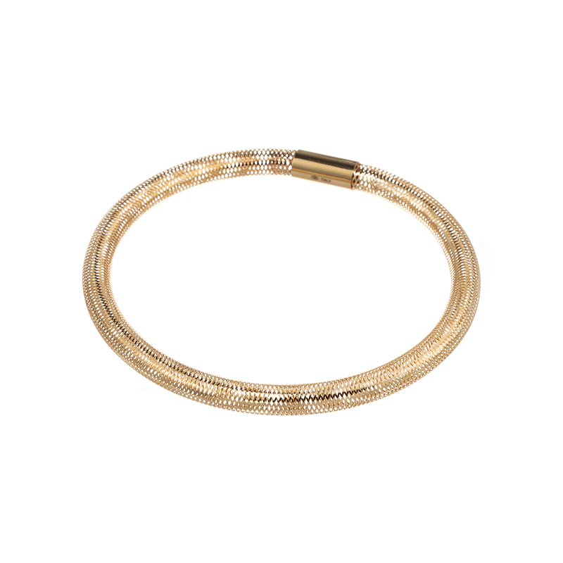 K18YG イタリー メッシュ バングル 約1.7g
