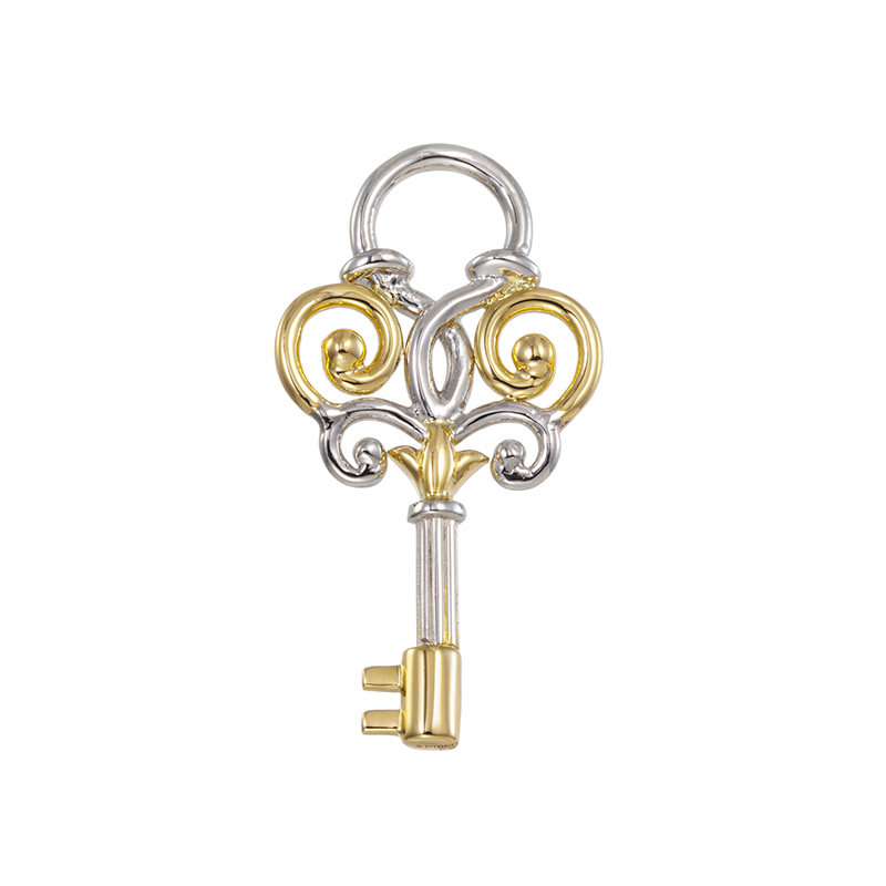 PT950/K18YG 鍵 シングルチャーム