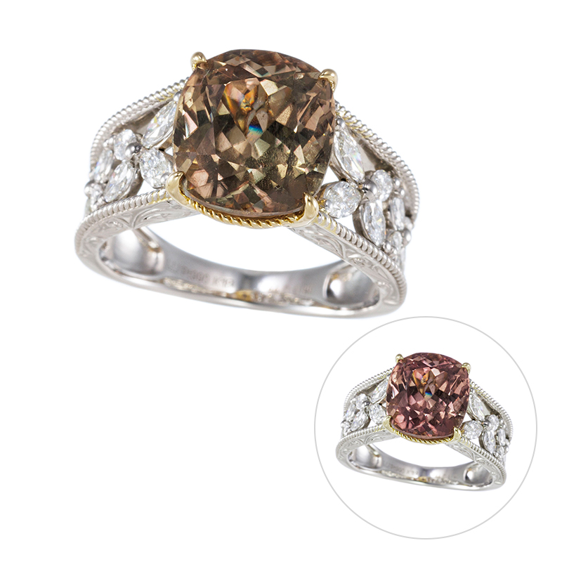 PT990/K18YG ダイアスポア ダイヤ リング 