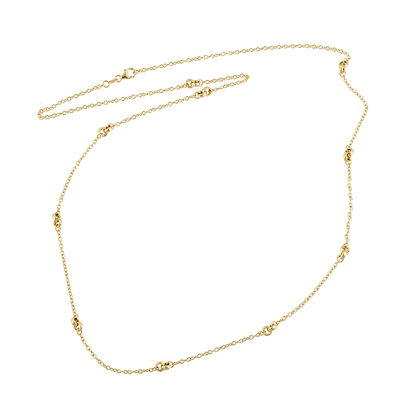 K18YG ゴールドネックレス ミリオリーニ  