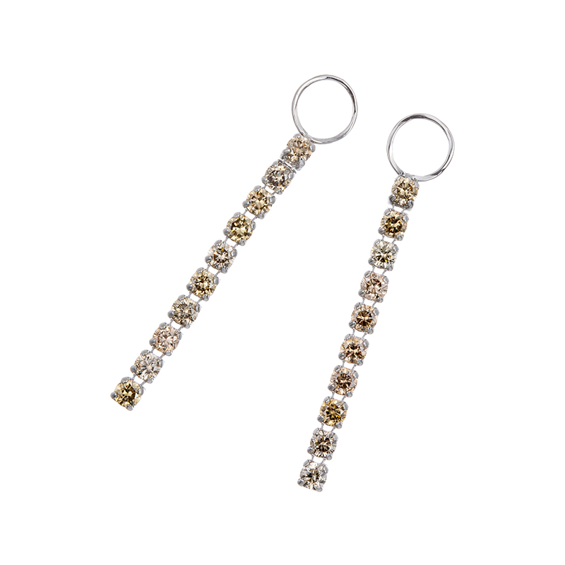 PT900 ブラウンダイヤモンド シルキータッチ チャーム BRD 約0.60ct