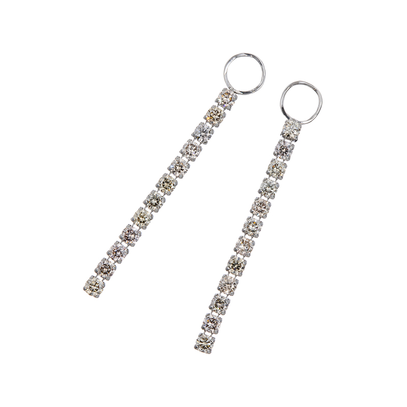 GSTV PT900 ブラウンダイヤモンド シルキータッチ チャーム BRD 約1.00ct