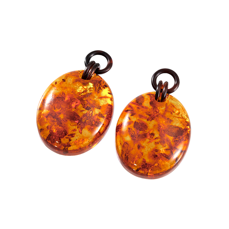 琥珀 本べっ甲 チャーム