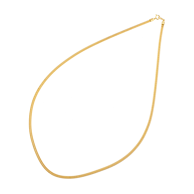 K18YG ダブルフランコ ロングネックレス