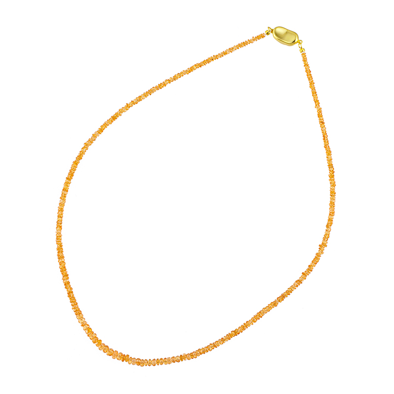 SV マンダリンガーネット ネックレス GA 約40.00ct