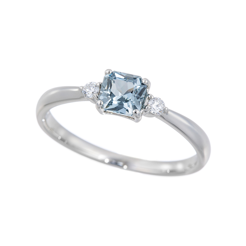 PT950 スピネル ダイヤ リング SP 約0.50ct D 約0.05ct