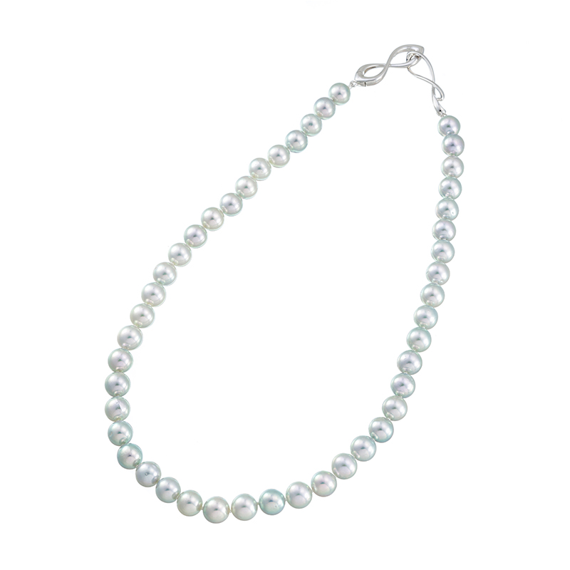 GSTV SVナチュラルブルーアコヤ真珠(凪輝)ネックレスP約9.0mm