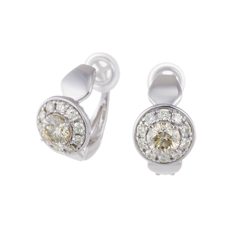GSTV PT950 ダイヤモンド フェザータッチイヤリング D 約0.60ct D 約0.26ct