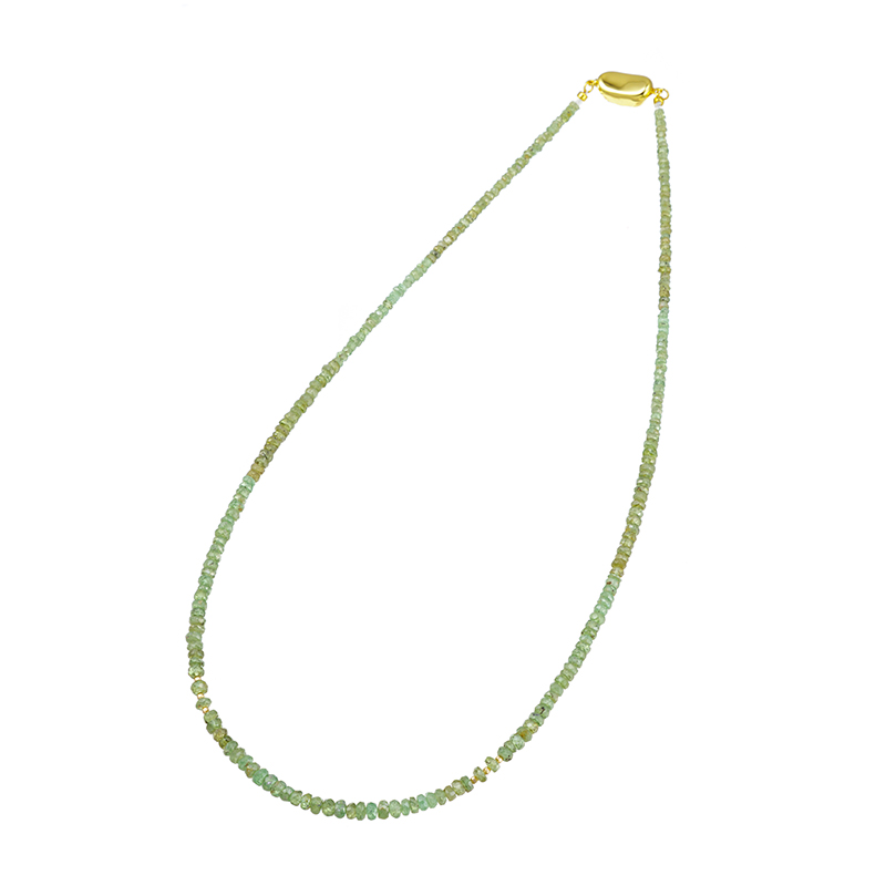 GSTV SV/K18YG デマントイドガーネット ネックレス DTG 約47.00ct