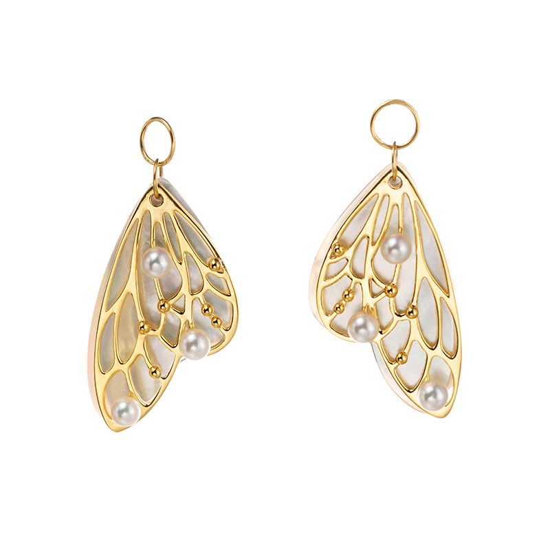 SV越物アコヤ真珠無調色白蝶貝パピヨンチャームP約3.0mm