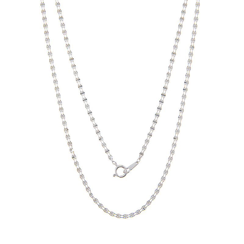 純プラチナパラレルペタルチェーンネックレス全長約50cm幅約2.0mm総重量約2.6g