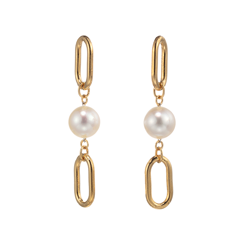 SVアコヤ真珠チャームシュエット・ゴールドReineroseKeikoP約8.0mm