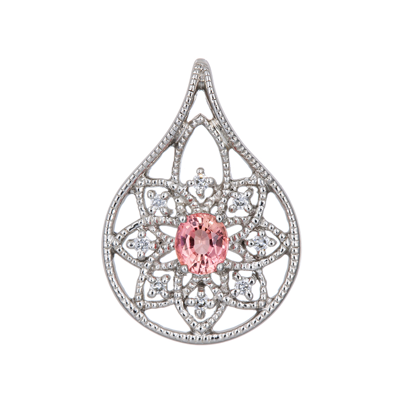 PT950 ヴェイリネナイト ダイヤ ペンダントトップ VA 0.166ct D 0.03ct