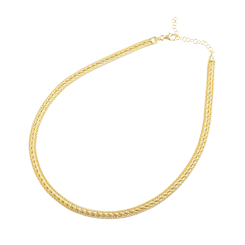 K18YGゴールドネックレスファミリーゴールド