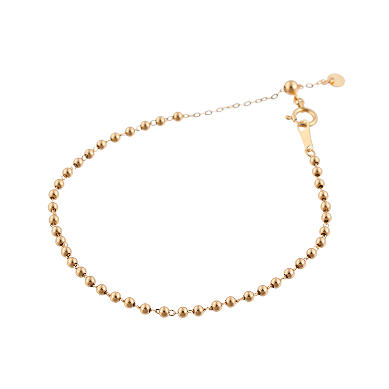 K18PG プレーンボール ブレスレット 