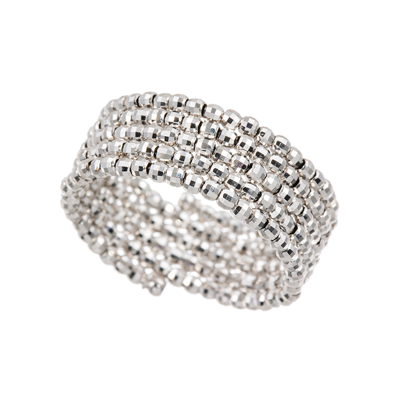 K18WGミラーボールワイドフリーリング幅：約5.4-6.6mm総重量：約1.4g7～21号