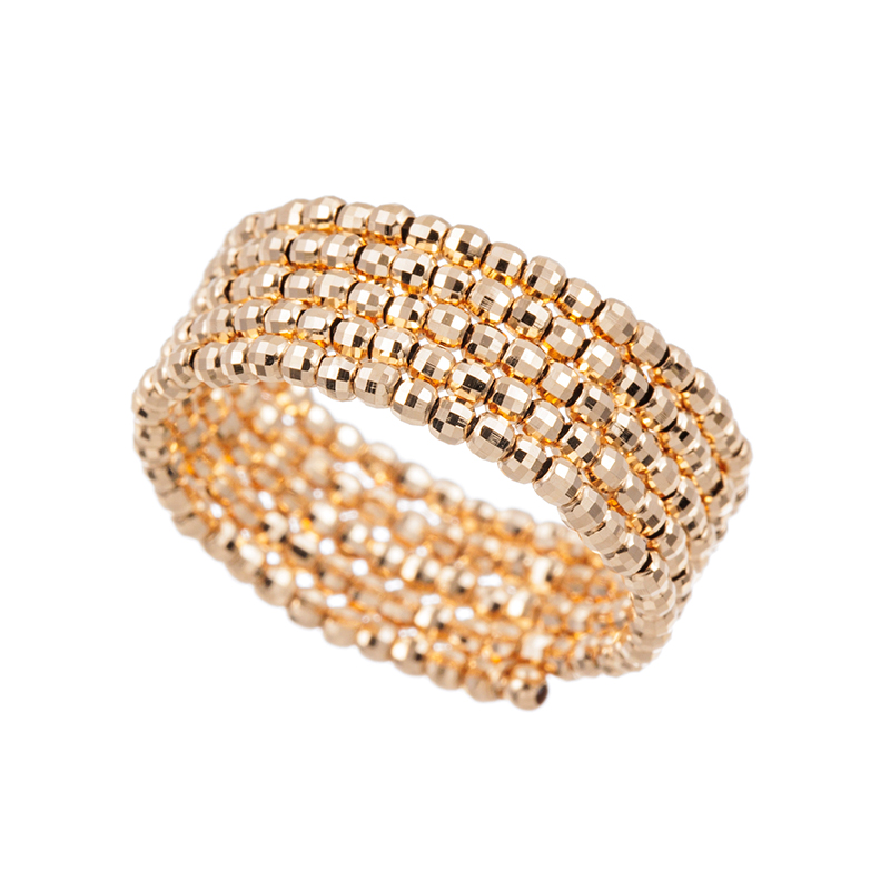 K18PGミラーボールワイドフリーリング幅：約5.4-6.6mm総重量：約1.4g7～21号