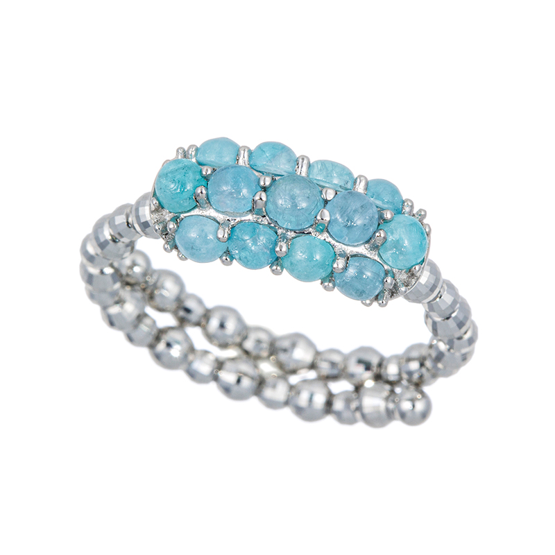 PT950 ブラジル産パライバトルマリン フリーリング PRT 約0.85ct 9～23号