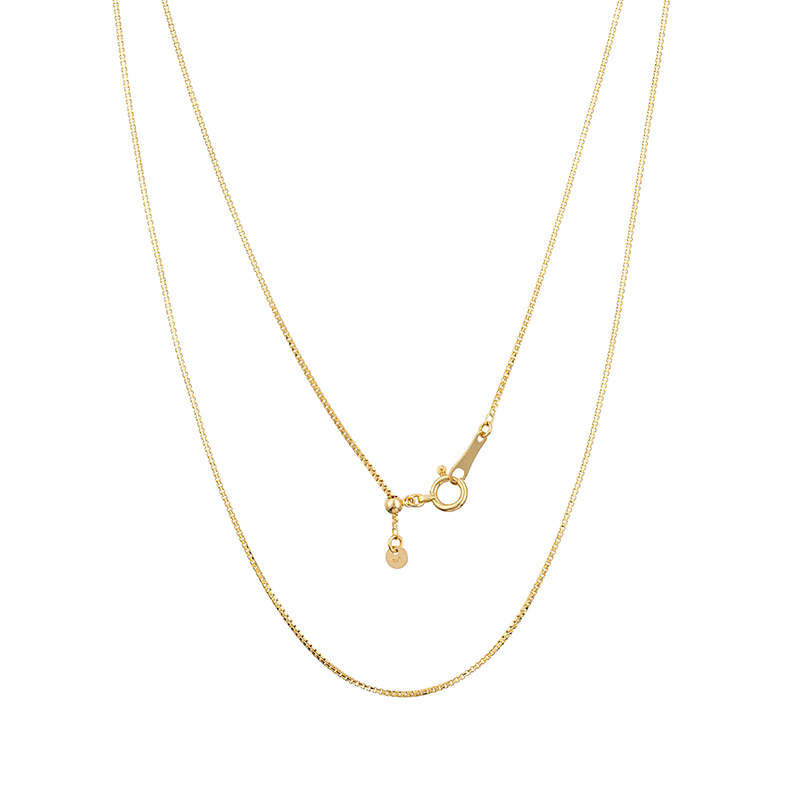 K18YG フラッシュカット ベネチアンチェーン ネックレス 