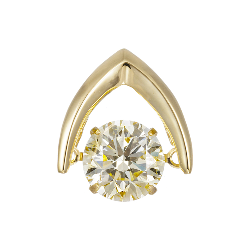 K18YGダイヤモンドダンシングストーンペンダントトップD約1.00ct