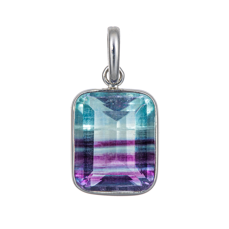 PT950 フローライト ペンダントトップ  FL 約5.00ct