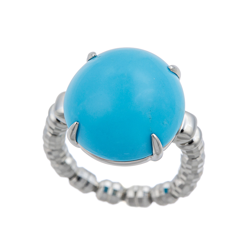 PT950 スリーピングビューティーターコイズ(スタビライズ) ストレッチリング TQ 約6.00c