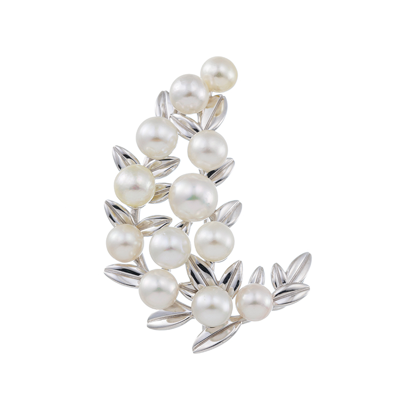 SV アコヤ真珠 無調色 ペンダントブローチ P 約4.0-6.0mm