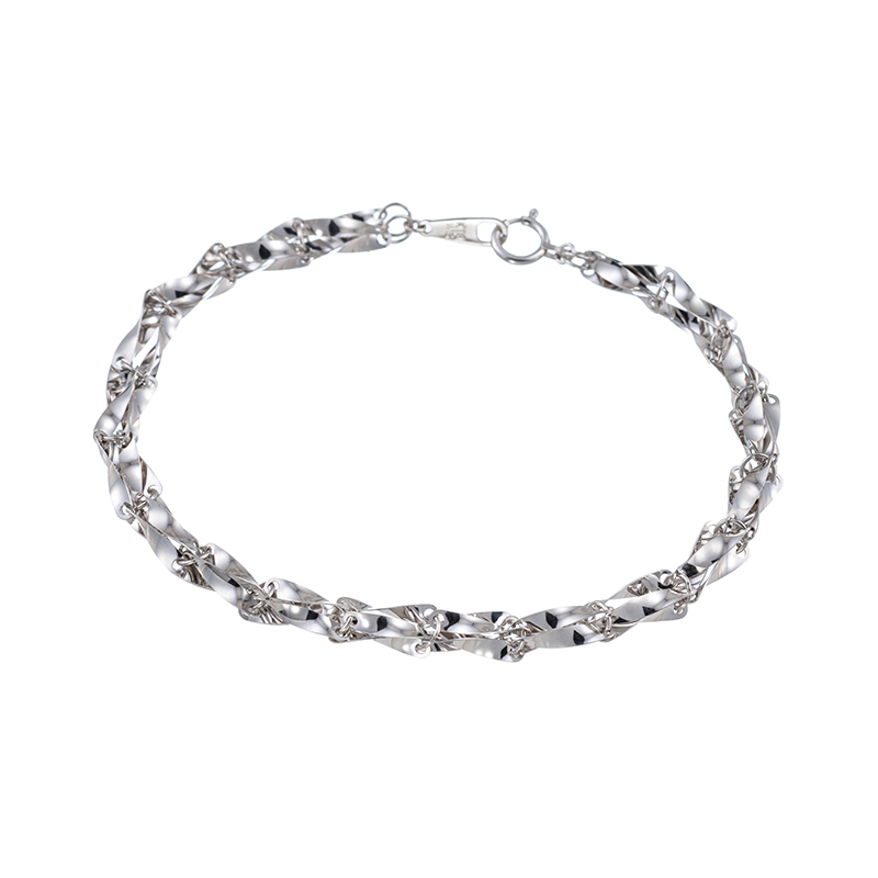 K18WGトルネードブレスレット長さ：約18cm幅：約4.0mm重量：約4.5g