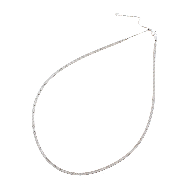 GSTV PT850スーパーミラーネックレスWAO金具全長約50cm幅約2.7mm総重量