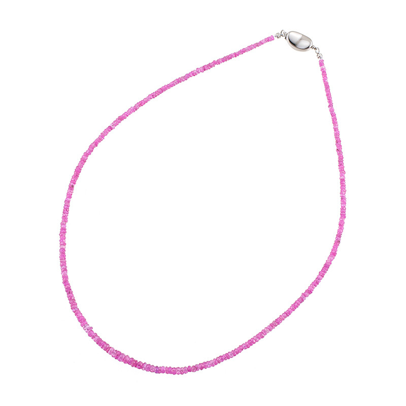 SV ピンクサファイア ネックレス PS 約35.00ct