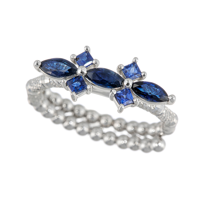 PT950 サファイア フリーリング SA 約0.50ct 8～23号