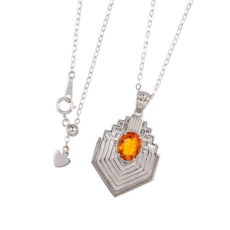 パラジウムシルバー950 ファイアオパール ネックレス FO 約1.00ct