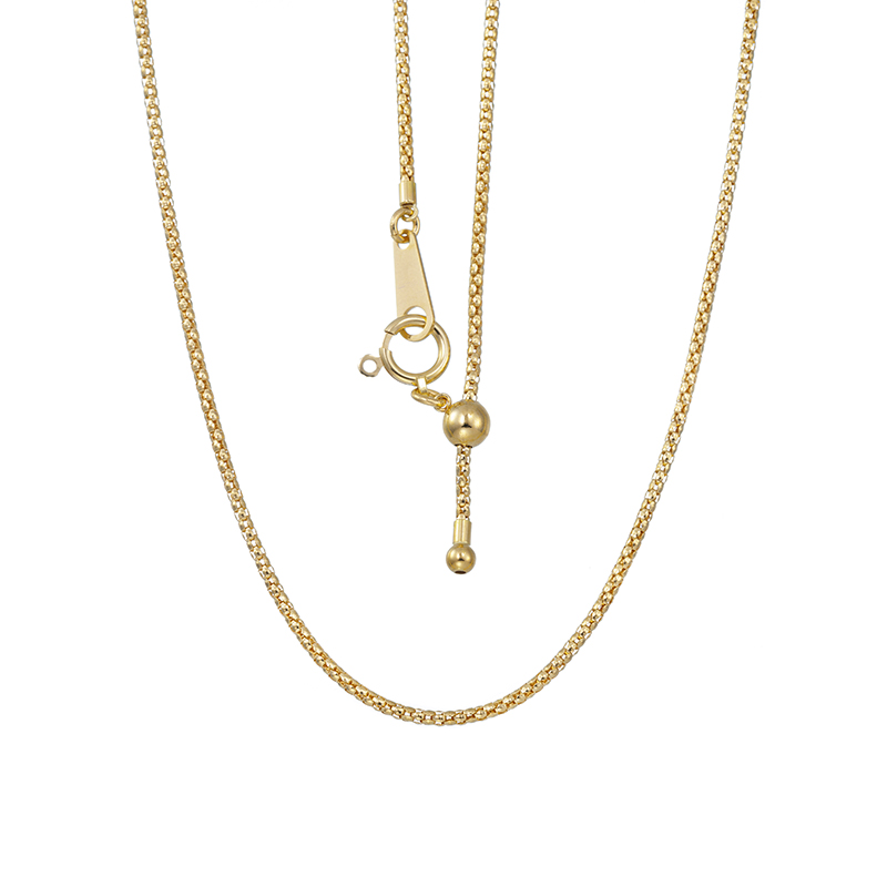 K18YG マルベリーチェーン ネックレス 長さ 約50cm 幅 約1.2mm 重量 約2.7g 