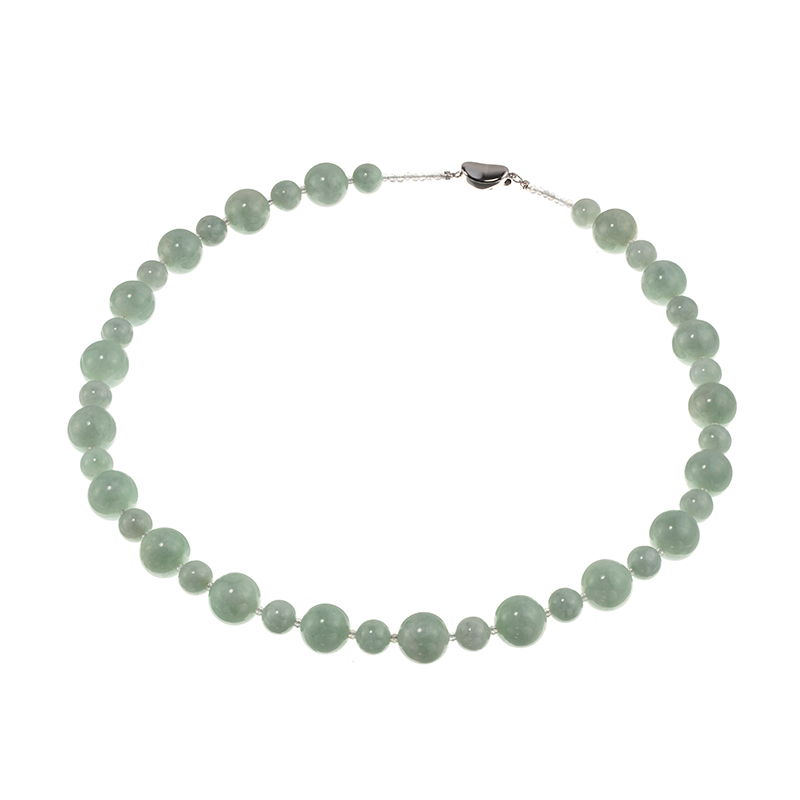 SV ヒスイ ラブラドライト ネックレス J 約365.00ct LAB 約3.00ct