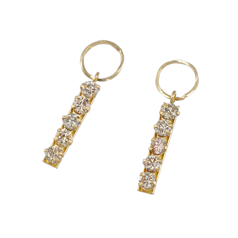 K18YG ブラウンダイヤモンド チャーム BRD 約0.30ct