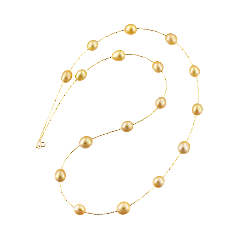 K18YG白蝶真珠ナチュラルゴールデン”StyleMemory”ロングネックレス