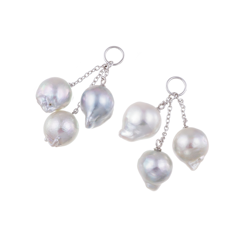 SV 越物 アコヤ真珠 ナチュラルカラー チャーム P 約9.0mm