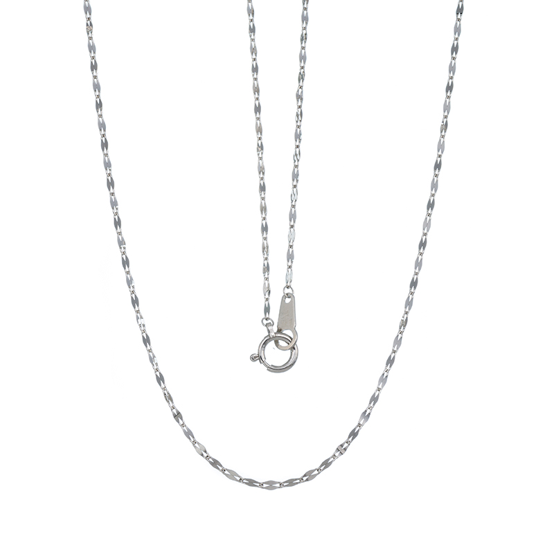 純プラチナ ロングペタルチェーンネックレス 総重量 約2.8g