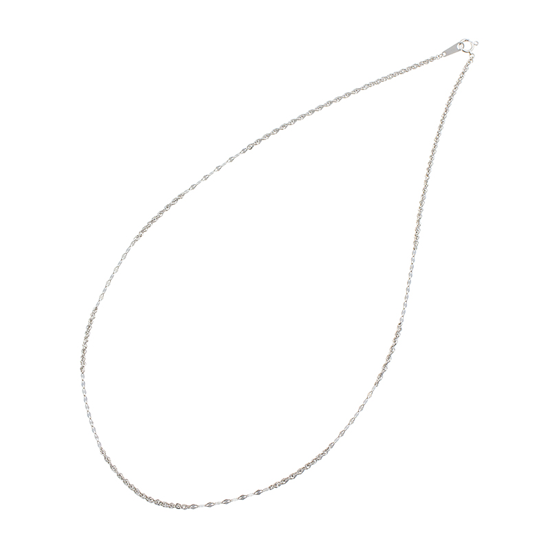 PT950シャイニーロープ&ペタルチェーンコンビネーションネックレス