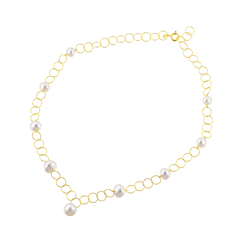 SV白蝶真珠イタリアンデザインネックレスP約12.0mmP約10.0-13.0mm約63cm