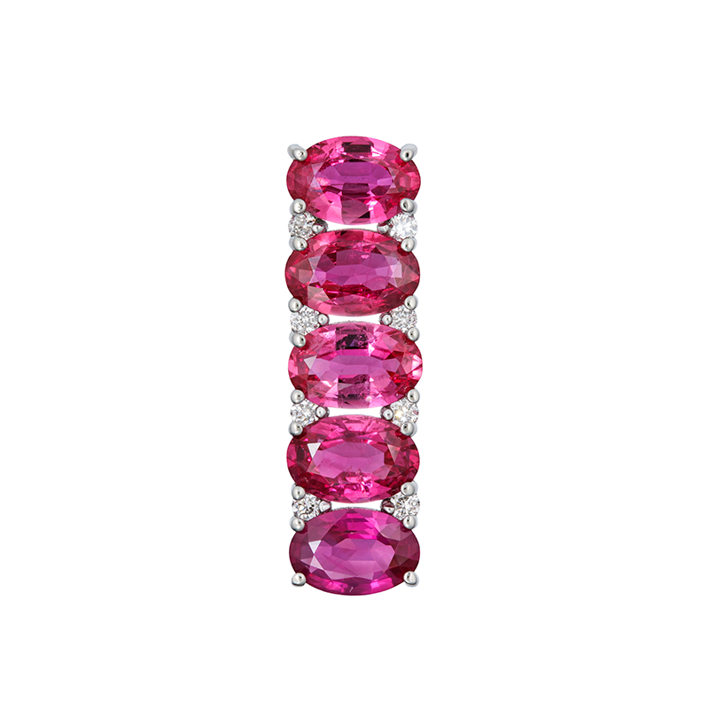 GSTV PT950 ルビー ダイヤ ペンダントトップ RB 約1.50ct D 約0.07ct