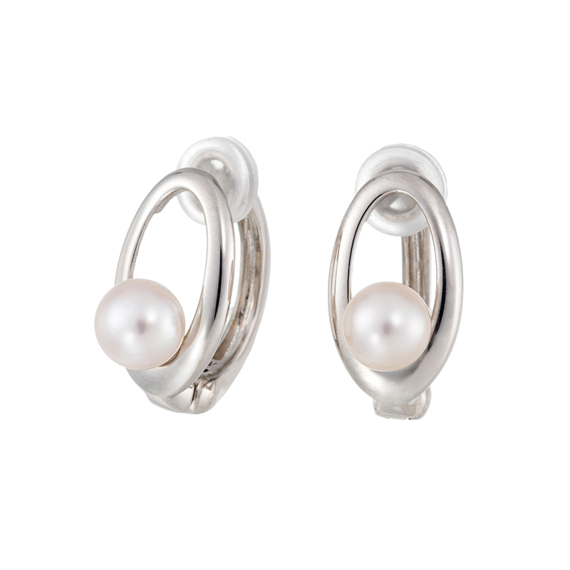SV アコヤ真珠 フェザータッチイヤリング P 約5.0mm