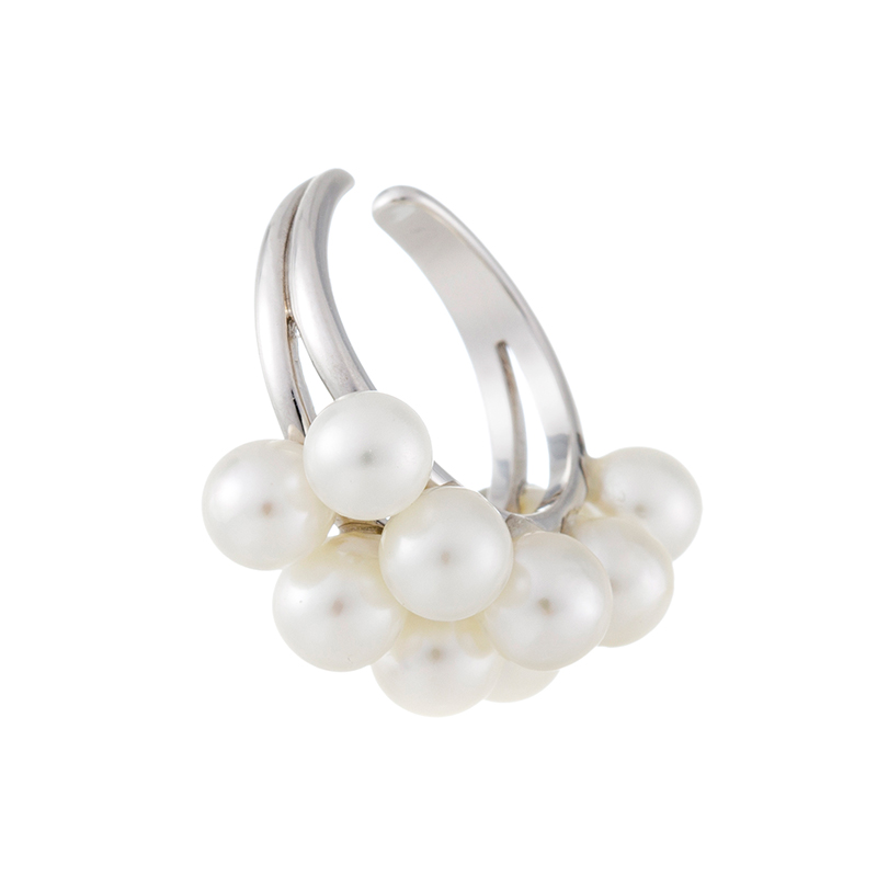 SV 越物 アコヤ真珠 無調色 リネア イヤーカフ P 約4.0mm