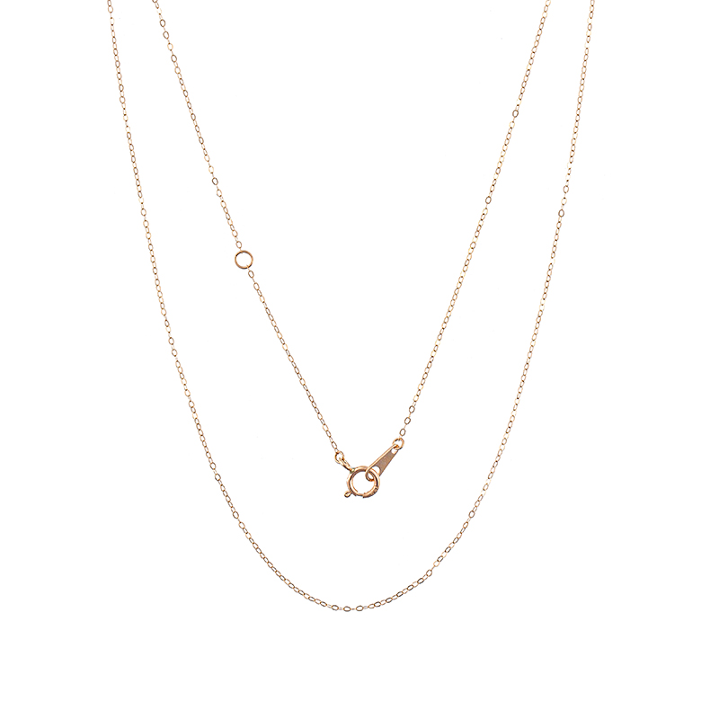 K18PG ケーブルライトチェーン ネックレス 約0.4g