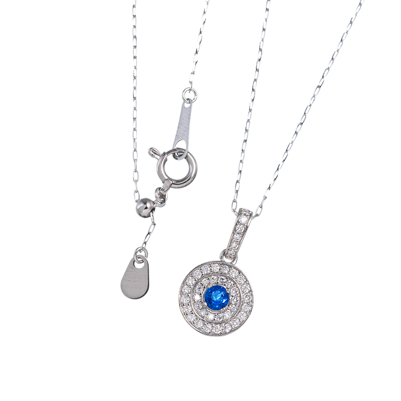 PT950/PT900 アウイナイト ダイヤ ネックレス HA 約0.07ct D 約0.13ct