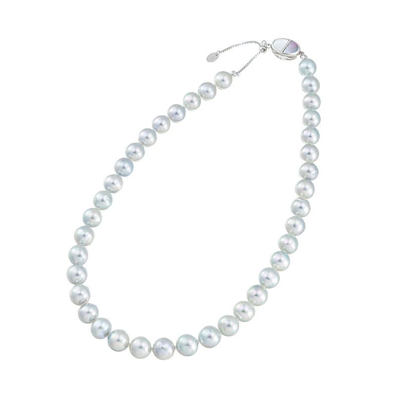 SV テリVeryGood 宇和島産 越物 アコヤ真珠 ナチュラルカラー 白蝶貝 黒蝶貝 ネックレス