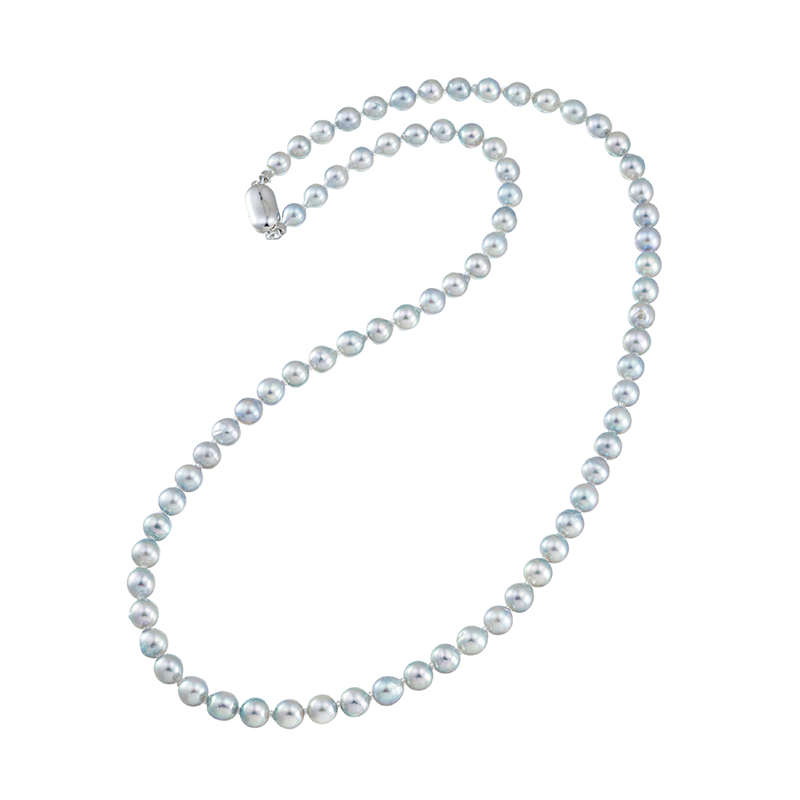 SV 宇和島産 越物 アコヤ真珠 ナチュラルカラー ネックレス P 約6.0mm 約60cm