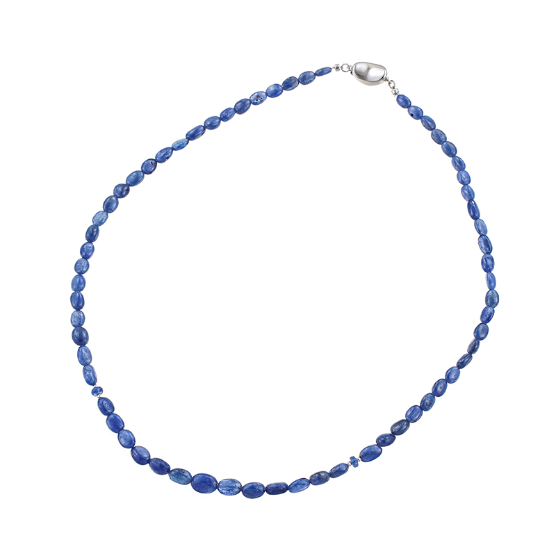 SV/K18WG サファイア ネックレス SA 約80.00ct